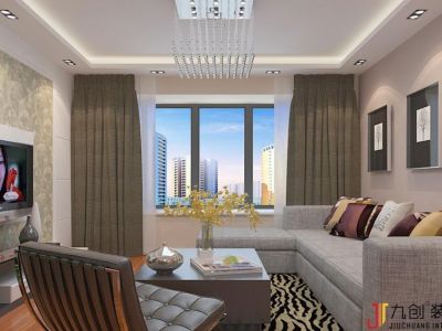 中海国际两居107平现代风格装修案例