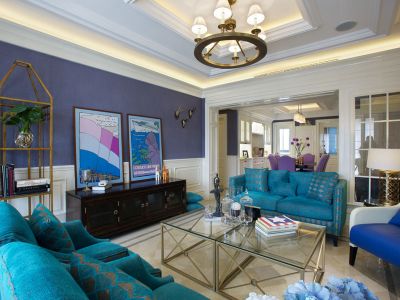 混搭风格设计案例效果图实景拍摄样板间