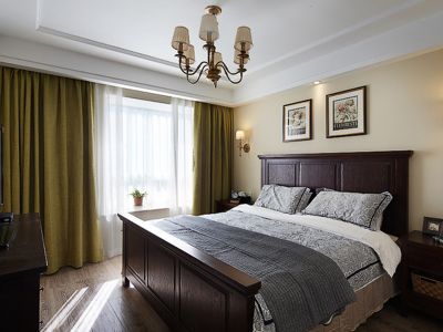 美式风格设计案例效果图实景拍摄样板间