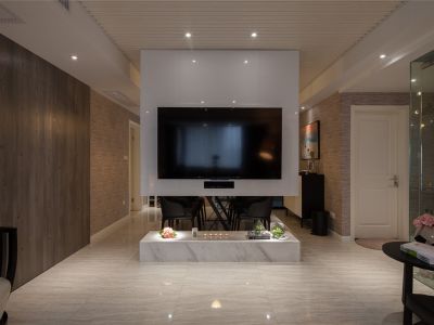 滨河苑85平米简约风格装修案例