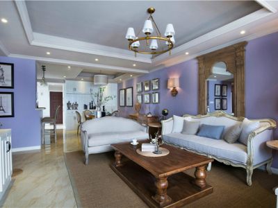 明珠花园一期120平米美式装修案例