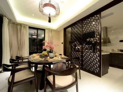 东方秦韵127平米新中式风格装修案例