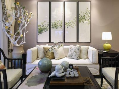 牡丹园141平米现代新中式风格装修案例