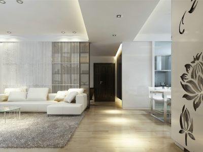 鲁银城市公元93平米现代简约风格装修效果图