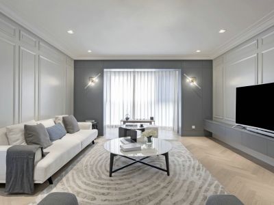 金龙华庭127平米现代简约装修案例