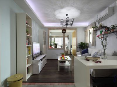 富平园A区89平米混搭风格装修案例