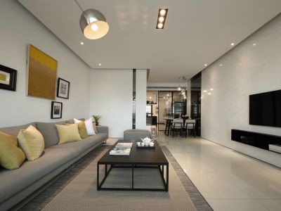 碧水明珠107平米现代简约风格装修案例