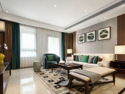 回乐苑120平米现代中式风格装修案例