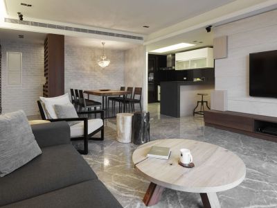 阳光瑞祥137平米现代港式风格装修案例