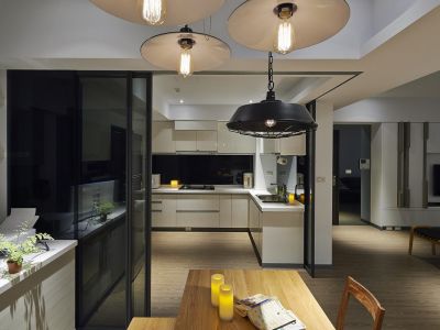 大地明珠苑96平米现代简约风装修案例