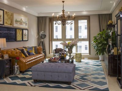 星河嘉城238平米奢华美式风格装修案例