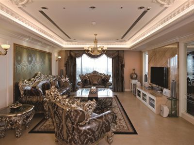 罗湖锦都134平米法式装修案例