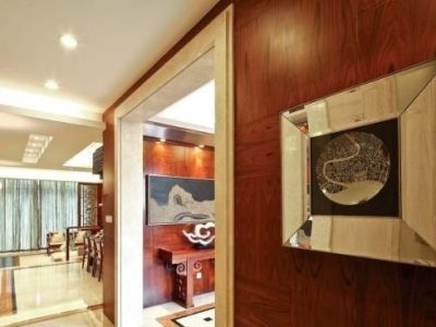 湖畔家园现代中式风格160平米装修效果图案例