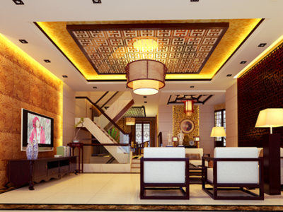 平安佳苑现代简约风格280平米装修效果图案例