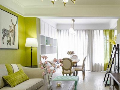 鑫苑大都汇120㎡美式三居室装修案例