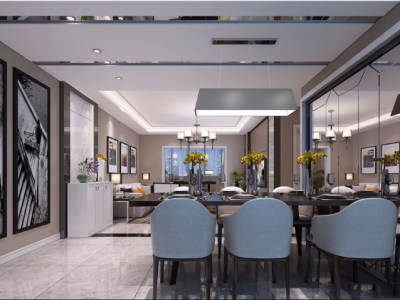 泸州江都花园126平米现代简约客厅