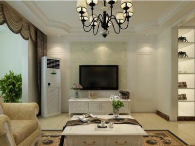 泸州金色巴黎87平米简欧风格装修案例