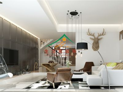 灏景尊城176平米复式现代风格装修效果图