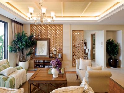 黄河明珠135平米混搭风格装修案例