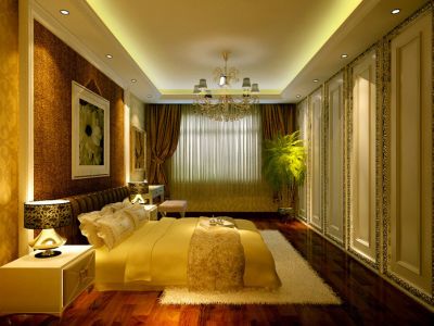 鲁银城市公元欧式风格143平米装修效果图案例