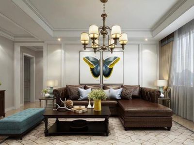 绿城理想之城熙园142平美式风格案例