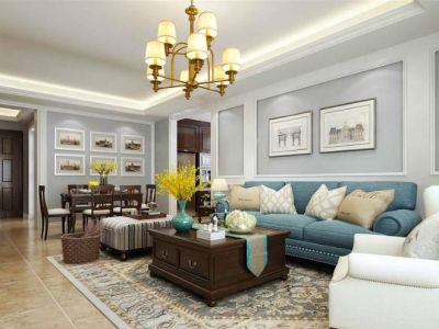 金科罗兰公馆150平美式风格装修案例