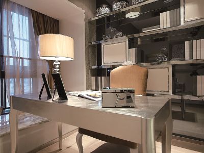 现代欧式风格装修案例三居室平层101㎡