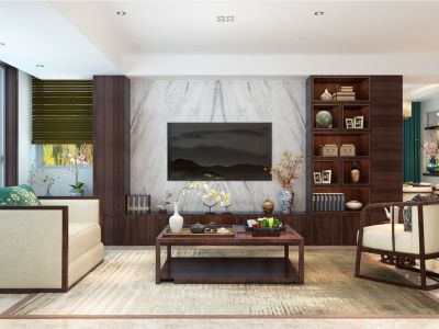 不失轻奢的华丽韵味的新中式装修，让人眼前一亮