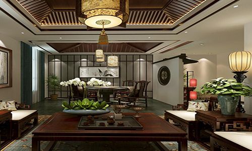 银川茶楼装修_中式茶楼设计装修