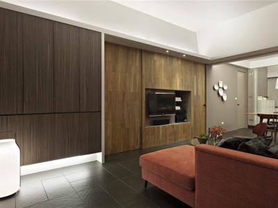 三居室简约风格装修案例118㎡