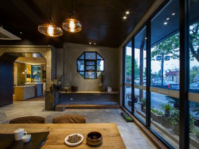 320平米混搭风格茶楼设计装修案例