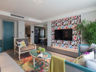 混搭风家装案例效果图兴庆华府