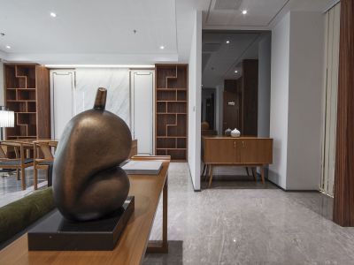 200平米新中式风格茶楼设计装修案例	