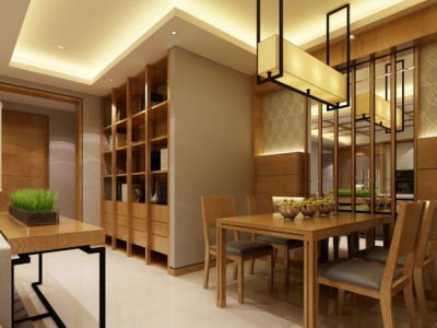 湖畔佳苑中式风格98平米装修效果图案例