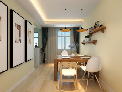 阅海万家现代简约风格78平米装修效果图案例