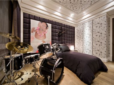 锦润秀府现代简约风格130平米装修效果图案例