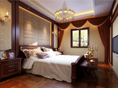 建发枫林湾中式风格155平米装修效果图案例