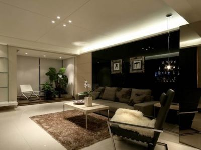 阅海万家现代简约风格98平米装修效果图案例