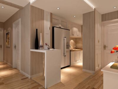 东城人家现代简约风格110平米装修效果图案例