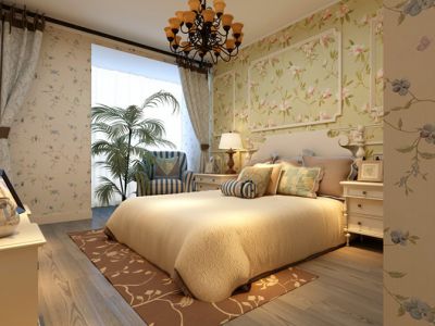 金盛欧洲城田园风格165平米装修效果图案例