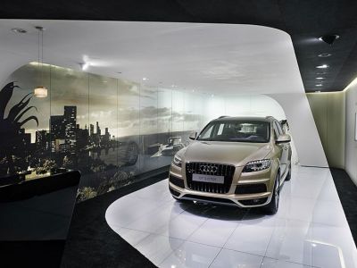 1200平米车展展馆装修设计装修案例