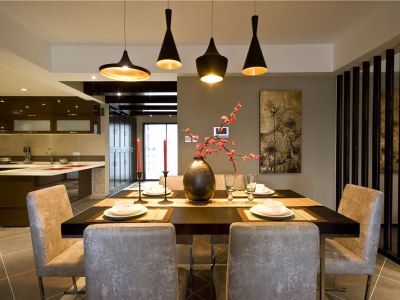 中海国际社区128㎡中式风格装修案例