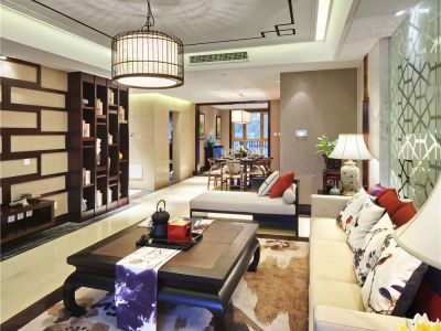 农垦金地花园中式风格装修案例效果图