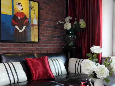 湖畔嘉苑112㎡混搭风格装修案例效果图