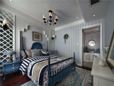 宝湖天下地中海风格120平米装修效果图案例