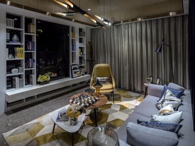 未来城95平米现代简约风格装修效果图