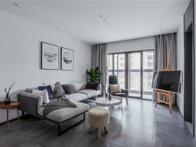 清苑尚景126平米简约北欧风格装修效果图