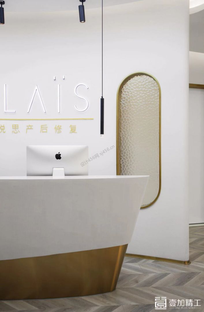 现代风格月子会所前台装修设计欣赏2020