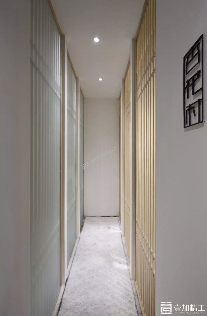 新中式风格400平米餐厅过道装修图片