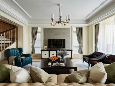 紫金城135㎡现代简约复式装修案例